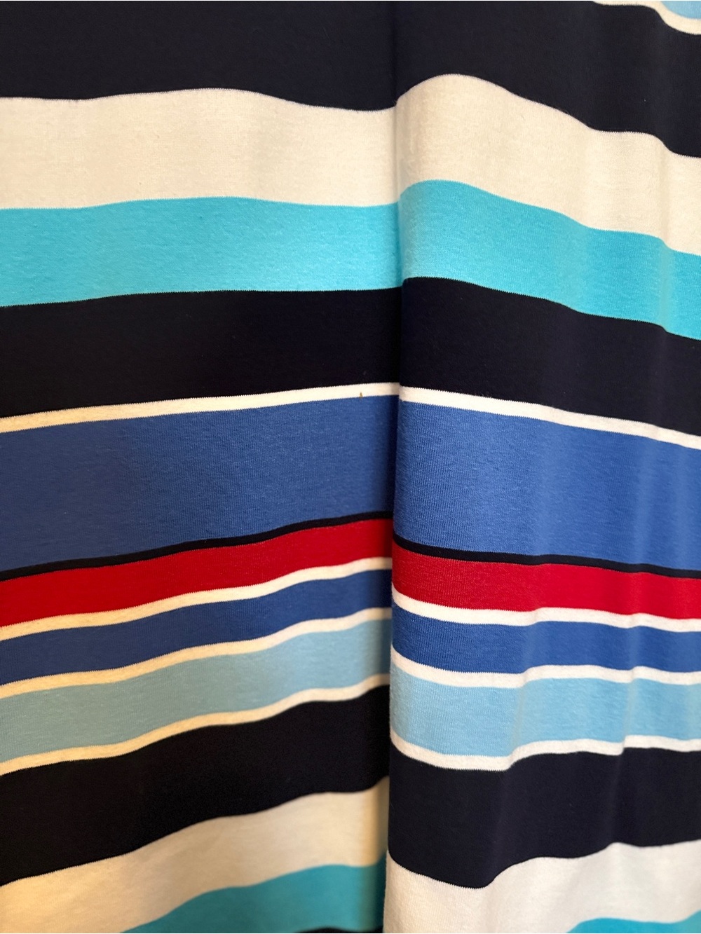 Chaps sleeveless striped dress Red White and Navy Striped size women Large - Picture 7 of 9